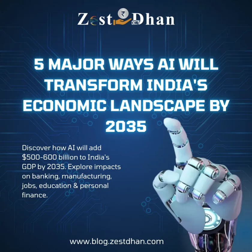 5 Major Ways AI Impact on Indian Economy Landscape by 2035