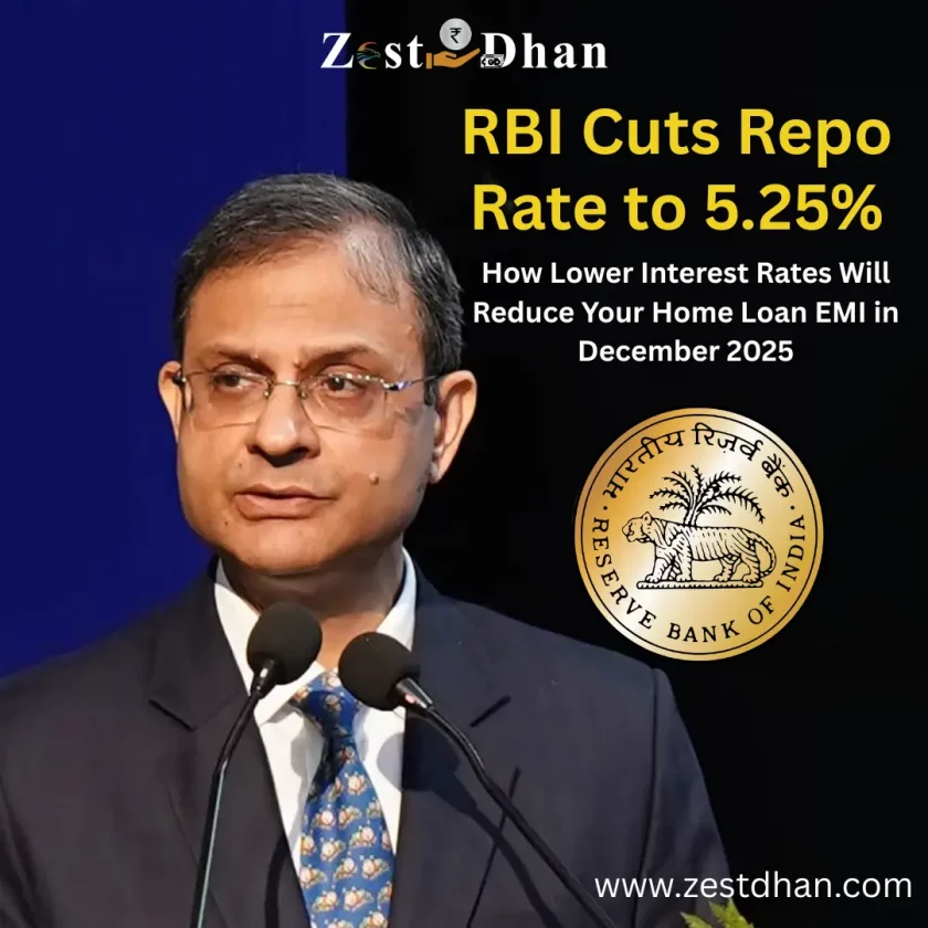 RBI Cuts Repo Rate to 5.25%: How Lower Interest Rates Will Reduce Your Home Loan EMI in December 2025